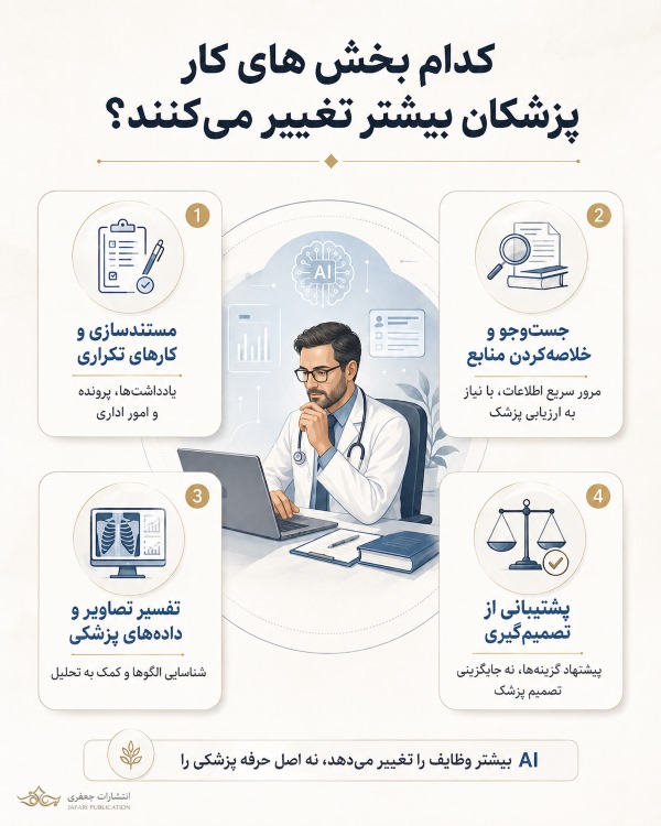 کدام بخش‌های کار پزشکان بیشتر تغییر می‌کنند